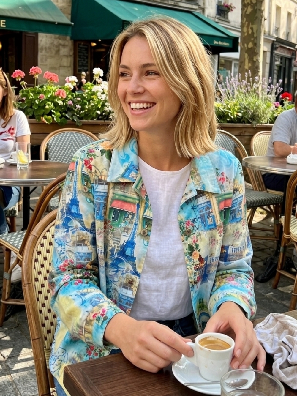 Impulse California Size XL Artsy Scenic  Paris Novelty Jacket Made In USA